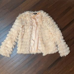 Array Boutique Pink Fur Coat